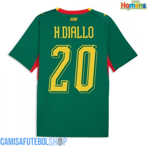 Camisa de time de futebol Senegal Habib Diallo #20 Replicas 2º Equipamento Mundo 2026 Manga Curta